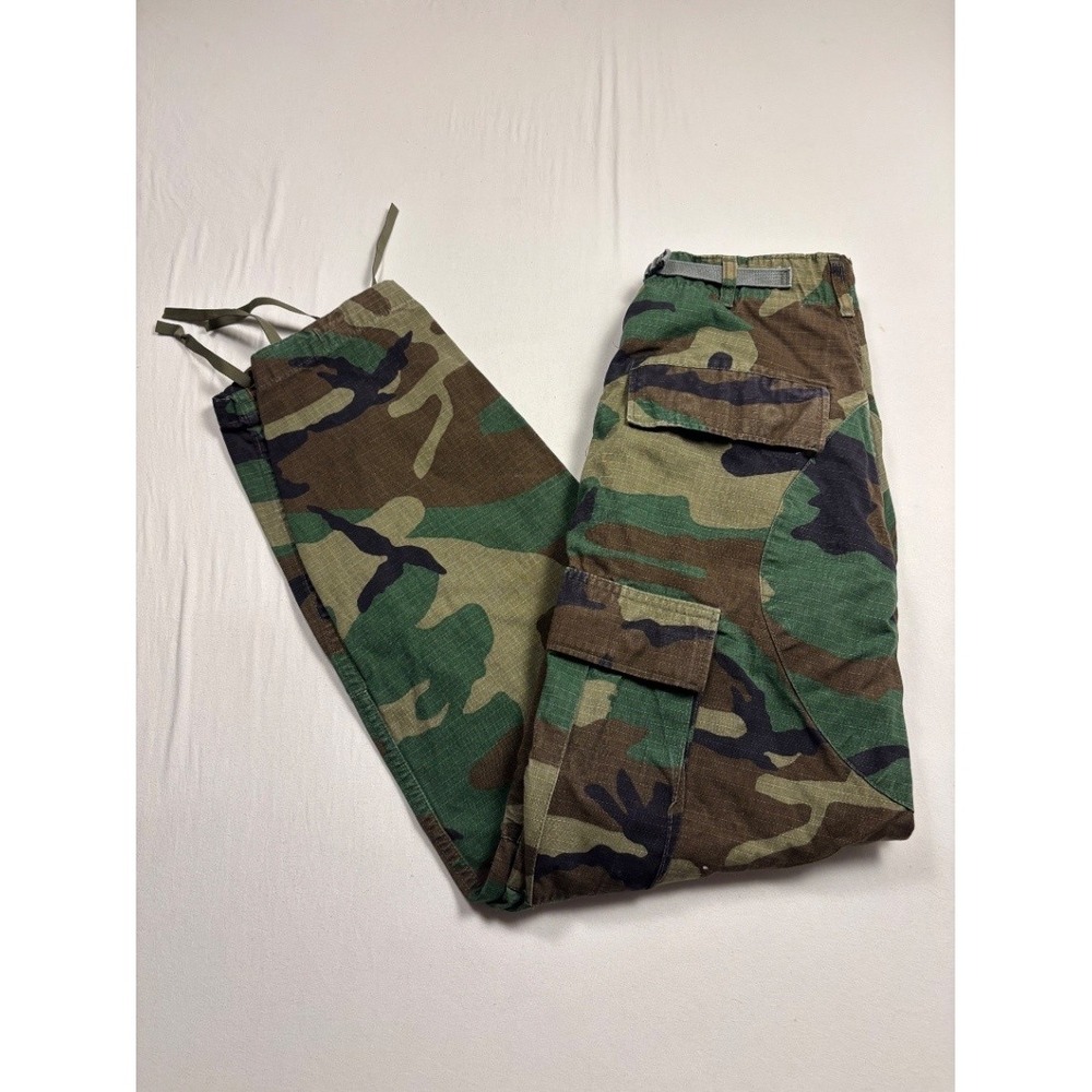 Vintage US Army M81 Woodland BDU Cargo Pants XS Short Military Trousers